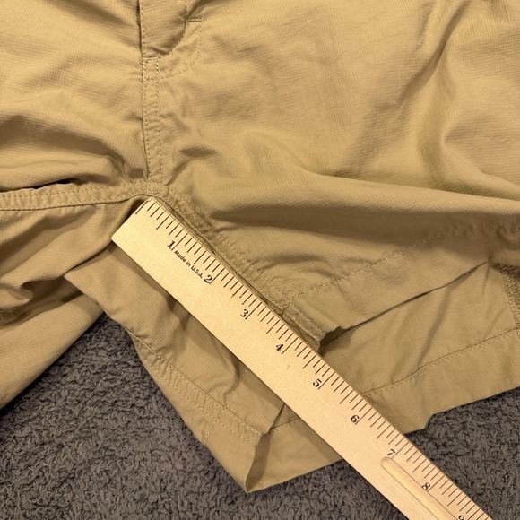 The North Face Shorts Womens 10 Khaki Outdoor Hiking Nylon Quick Dry Zip Pocket - Picture 5 of 10
